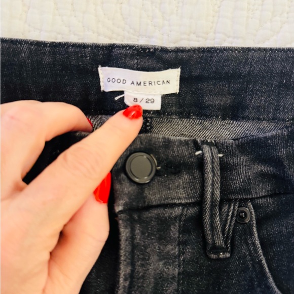 Good American Denim - Good American Charcoal Denim Pants